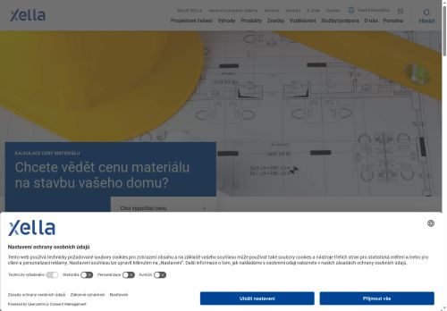 Webové stránky Xella CZ s.r.o., Hrušovany u Brna