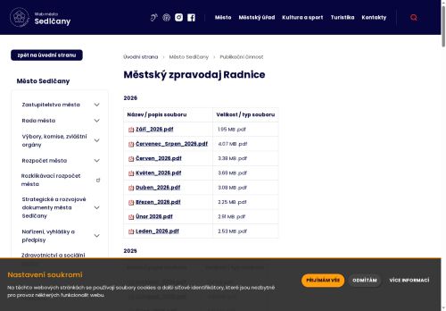 Zobrazit webové stránky Městský zpravodaj Radnice