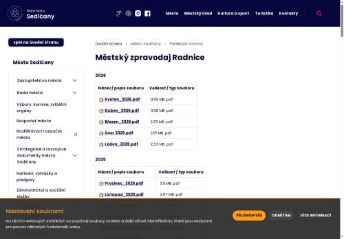 Zobrazit webové stránky Městský zpravodaj Radnice