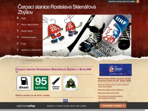 Benzinová čerpací stanice Rostislava Sklenářová