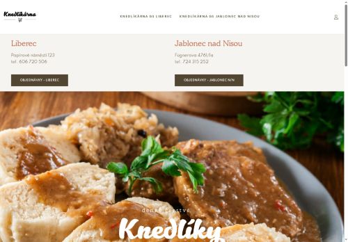 Webové stránky Knedlíkárna GS s.r.o., Mladá Boleslav