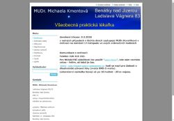 Zobrazit webové stránky Praktický lékař pro dospělé - MUDr. Michaela Kmentová