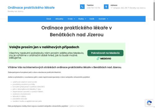 Zobrazit webové stránky Praktický lékař pro dospělé - MUDr. Michaela Kovaříková