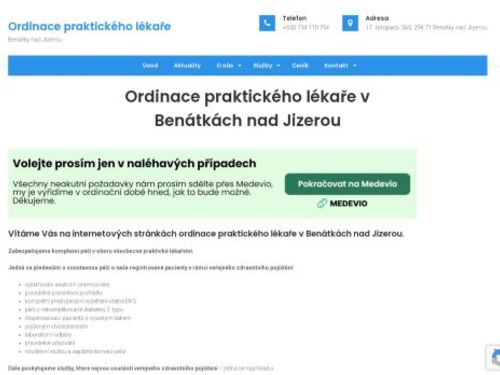 Praktický lékař pro dospělé - MUDr. Michaela Kovaříková