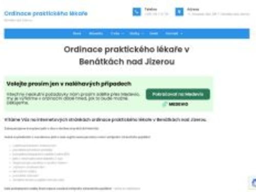 Praktický lékař pro dospělé - MUDr. Michaela Kovaříková