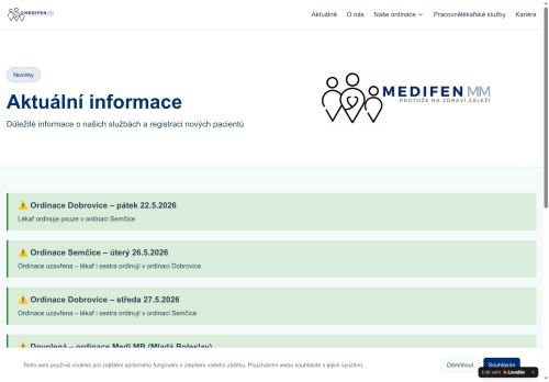 Zobrazit webové stránky Praktický lékař pro dospělé - MUDr. Štěpán Maryško, MUDr. Libor Maryško