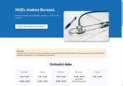 Zobrazit webové stránky Praktický lékař pro dospělé - MUDr. Andrea Bursová