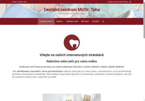 Zobrazit webové stránky Dentální centrum MUDr. Taha