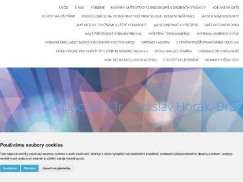 Proktologická ambulance - doc. MUDr. Ladislav Horák, DrSc.