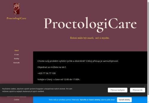 Zobrazit webové stránky Proktologická ambulance ProctologiCare  - MUDr. Katarína Kudelasová