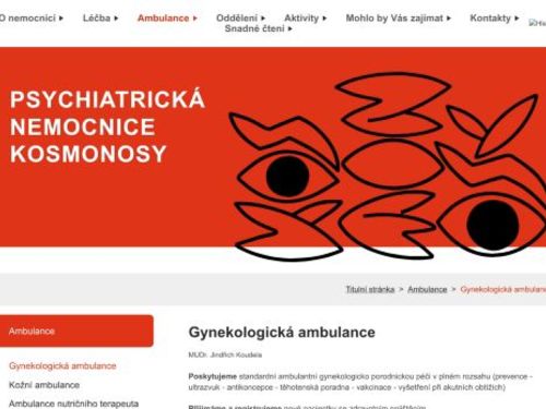 Gynekologická ambulance Psychiatrická nemocnice Kosmonosy - MUDr. Jindřich Koudela