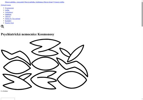 Zobrazit webové stránky Psychiatrická ambulance (CAS pavilon D) - Psychiatrická nemocnice Kosmonosy
