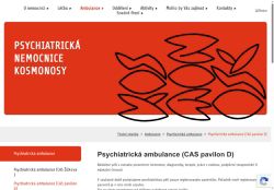 Zobrazit webové stránky Psychiatrická ambulance (CAS pavilon D) - Psychiatrická nemocnice Kosmonosy
