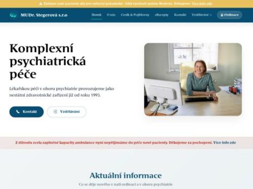 Psychiatrická ambulance - MUDr. Martina Stegerová