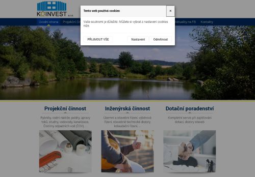 Webové stránky KOINVEST, s.r.o., Třebíč