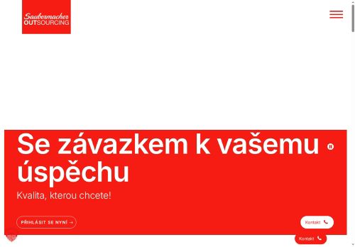 Webové stránky Saubermacher Outsourcing s.r.o., Krušovice