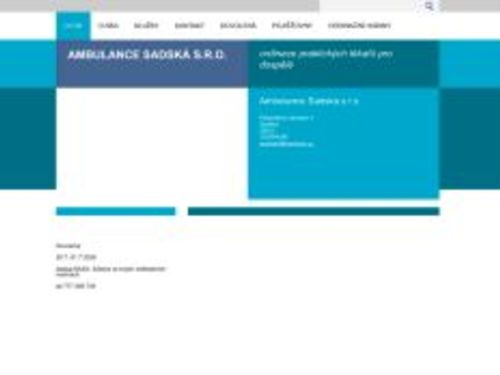 Praktický lékař pro dospělé Ambulance Sadská s.r.o. - MUDr. Marie Šubrtová, MUDr. Zdeněk Šubrta