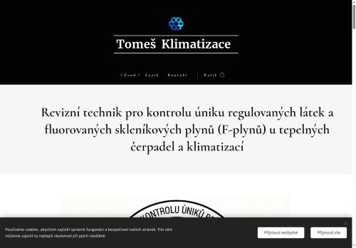 Zobrazit webové stránky Klimatizace - Jiří Tomeš
