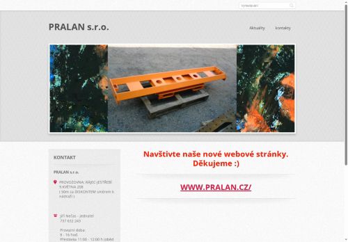 Zobrazit webové stránky Pralan, s.r.o.