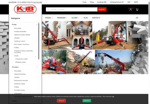 Webové stránky KMB STAVEBNÍ SERVIS s.r.o., Strančice