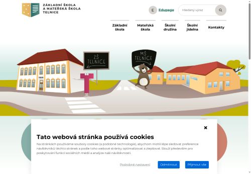 Webové stránky Základní škola a Mateřská škola Telnice, okres Brno-venkov, příspěvková organizace, Telnice