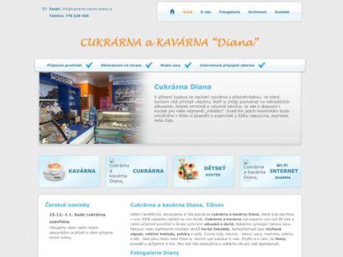 Cukrárna a kavárna Diana