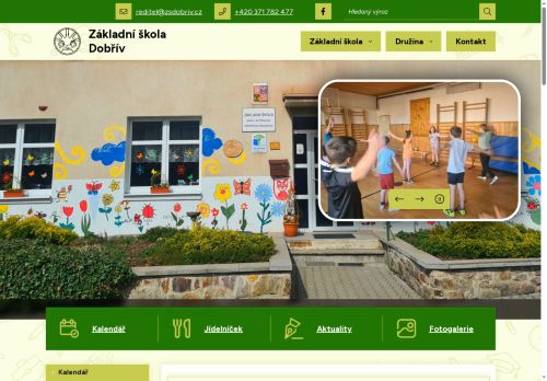 Webové stránky Základní škola Dobřív, okres Rokycany, Dobřív