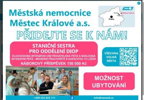 Zobrazit webové stránky Interní ambulance Městská nemocnice Městec Králové
