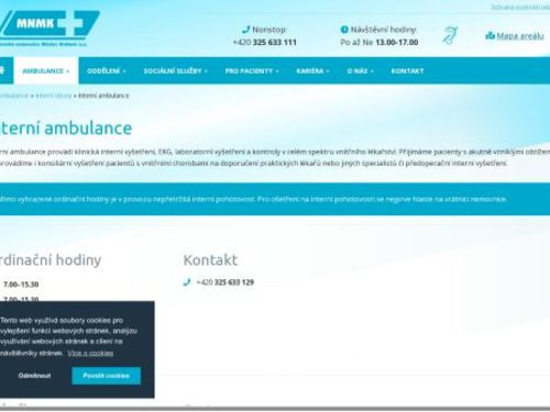 Interní ambulance Městská nemocnice Městec Králové