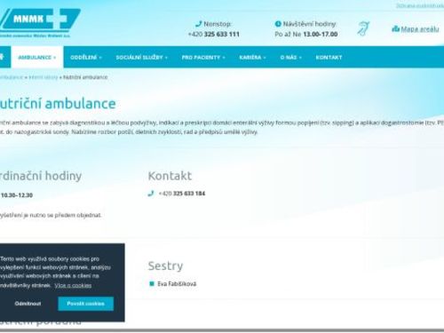 Nutriční ambulance Městská nemocnice Městec Králové