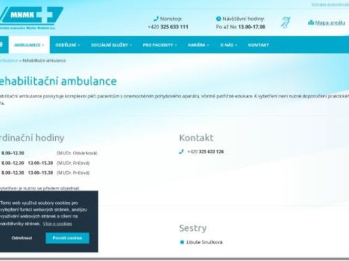 Rehabilitační ambulance Městská nemocnice Městec Králové