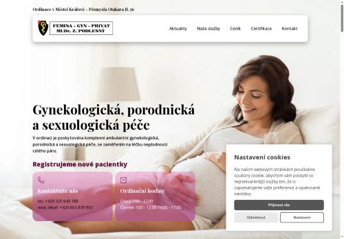 Zobrazit webové stránky Gynekologická ambulance FEMINA-GYN-PRIVAT - MUDr. Zdeněk Podlesný