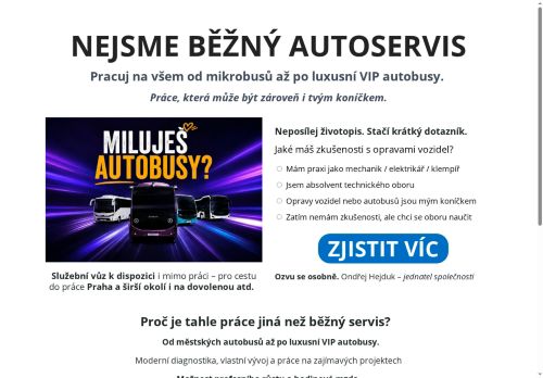 Webové stránky BusPlan Servis s.r.o., Praha