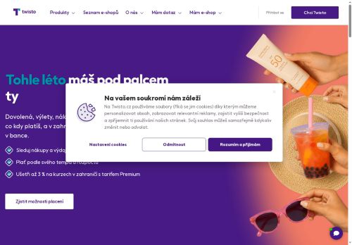 Webové stránky Twisto payments a.s., Praha