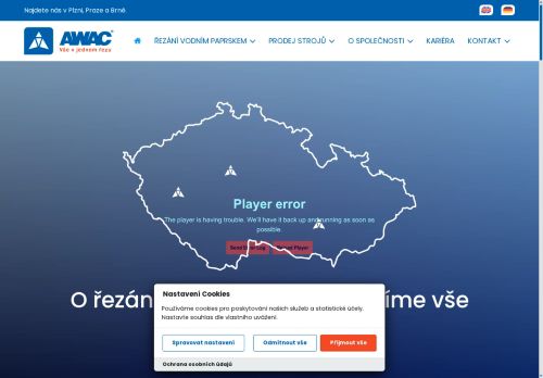 AWAC, spol. s r.o. nabízí práci na pozici Operátor CNC strojů - Obsluha technologie vodního paprsku v obci Brno