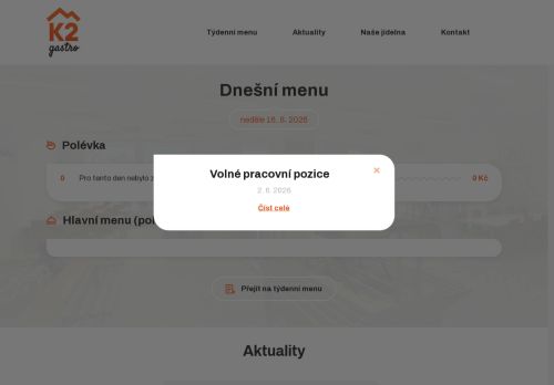 K2 GASTRO, s.r.o. nabízí práci na pozici pomocný kuchař  m/ž v obci Brno