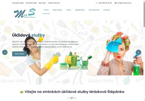 Štěpánka Mrázková nabízí práci na pozici Uklízeči a pomocníci v domácnostech, hotelích, administrativních, průmyslových a jiných objektech v obci Vejprnice