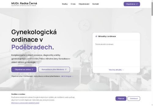 Zobrazit webové stránky Gynekologická ambulance - MUDr. Radka Černá