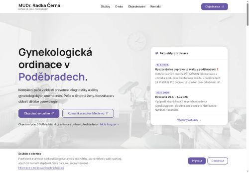 Zobrazit webové stránky Gynekologická ambulance - MUDr. Radka Černá