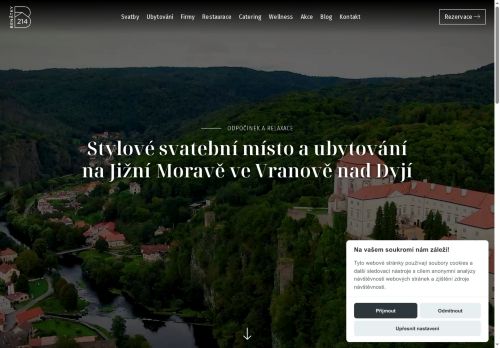 Webové stránky Jakub Bulín, Vranov nad Dyjí