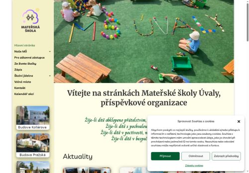 Webové stránky Mateřská škola Úvaly, příspěvková organizace, Úvaly