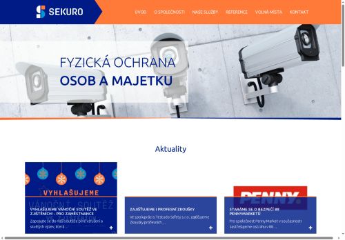 Webové stránky SEKURO & Group s.r.o., Kněževes