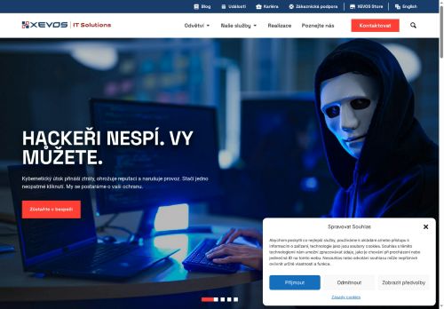 Webové stránky XEVOS Solutions s.r.o., Praha