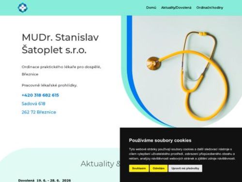 Praktický lékař pro dospělé - MUDr. Stanislav Šatoplet