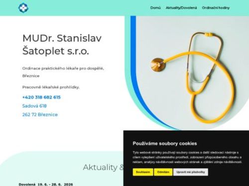 Praktický lékař pro dospělé - MUDr. Stanislav Šatoplet