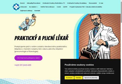 Zobrazit webové stránky Praktický lékař pro dospělé a plicní ambulance - MUDr. Jan Brodníček