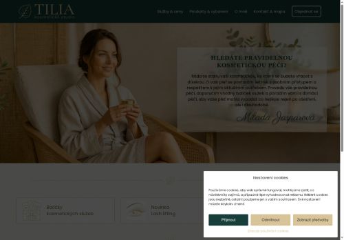 Zobrazit webové stránky Kosmetické studio TILIA ve Šlapanicích