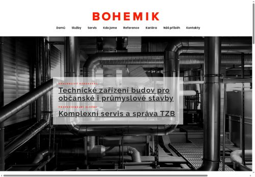 Webové stránky Bohemik s.r.o., Dobříš