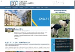 Webové stránky Gymnázium a obchodní akademie Bučovice, příspěvková organizace, Bučovice
