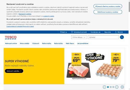 Zobrazit webové stránky Tesco stores ČR a.s.
